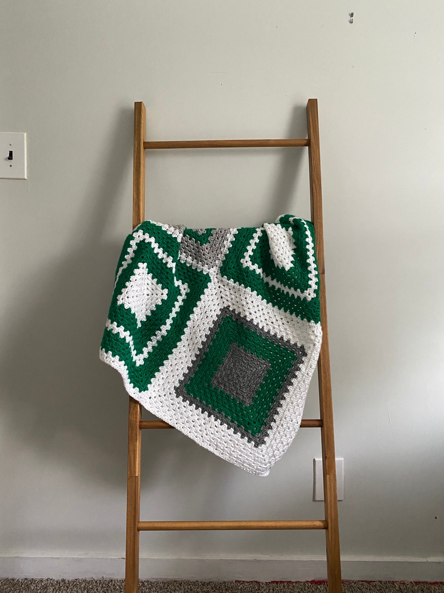 Philly Sports-Inspired Crochet Granny Square Baby Blanket