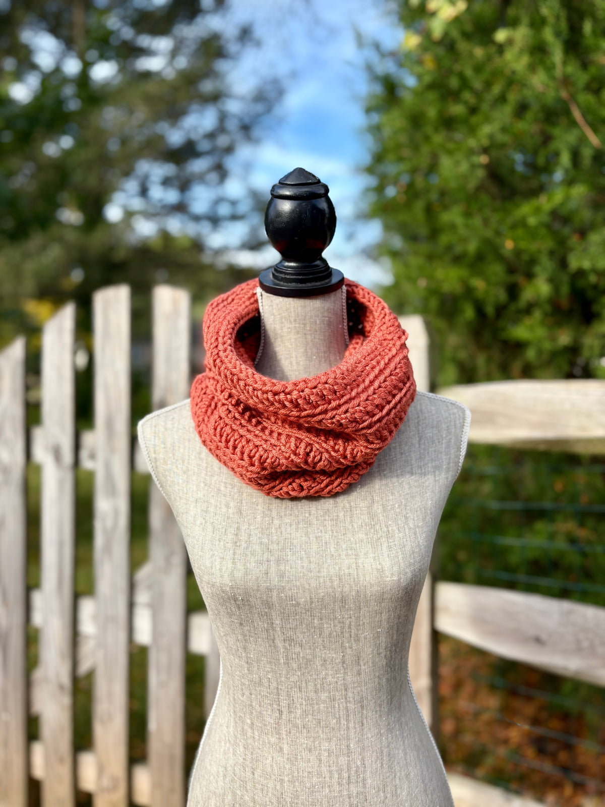 Everyday Comfort Cowl in Rust