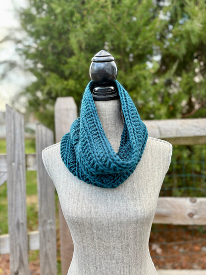 Everyday Comfort Cowl in Peacock