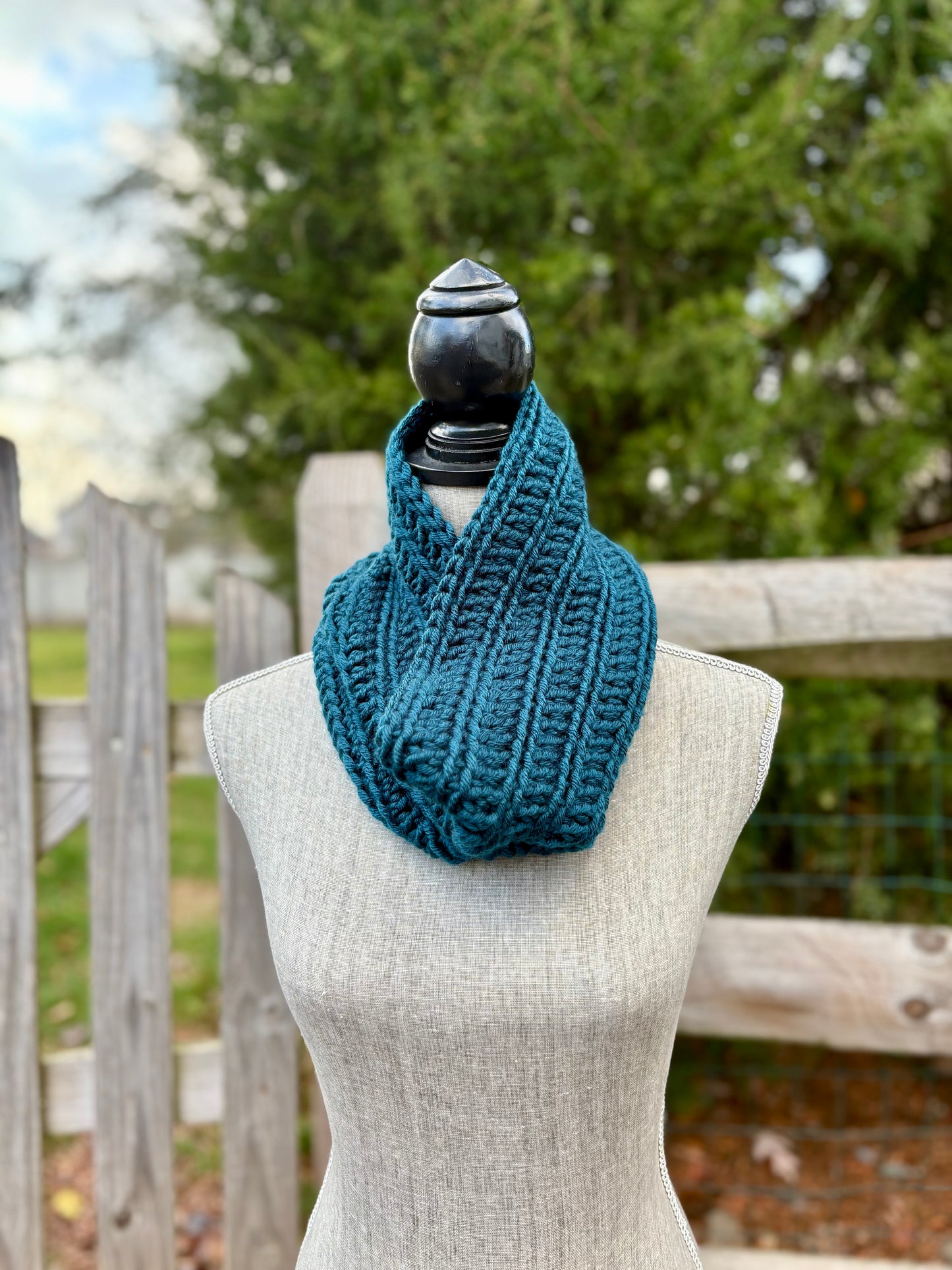 Everyday Comfort Cowl in Peacock