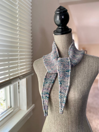 Hand Knit Neck Scarf in Super Merino Wool