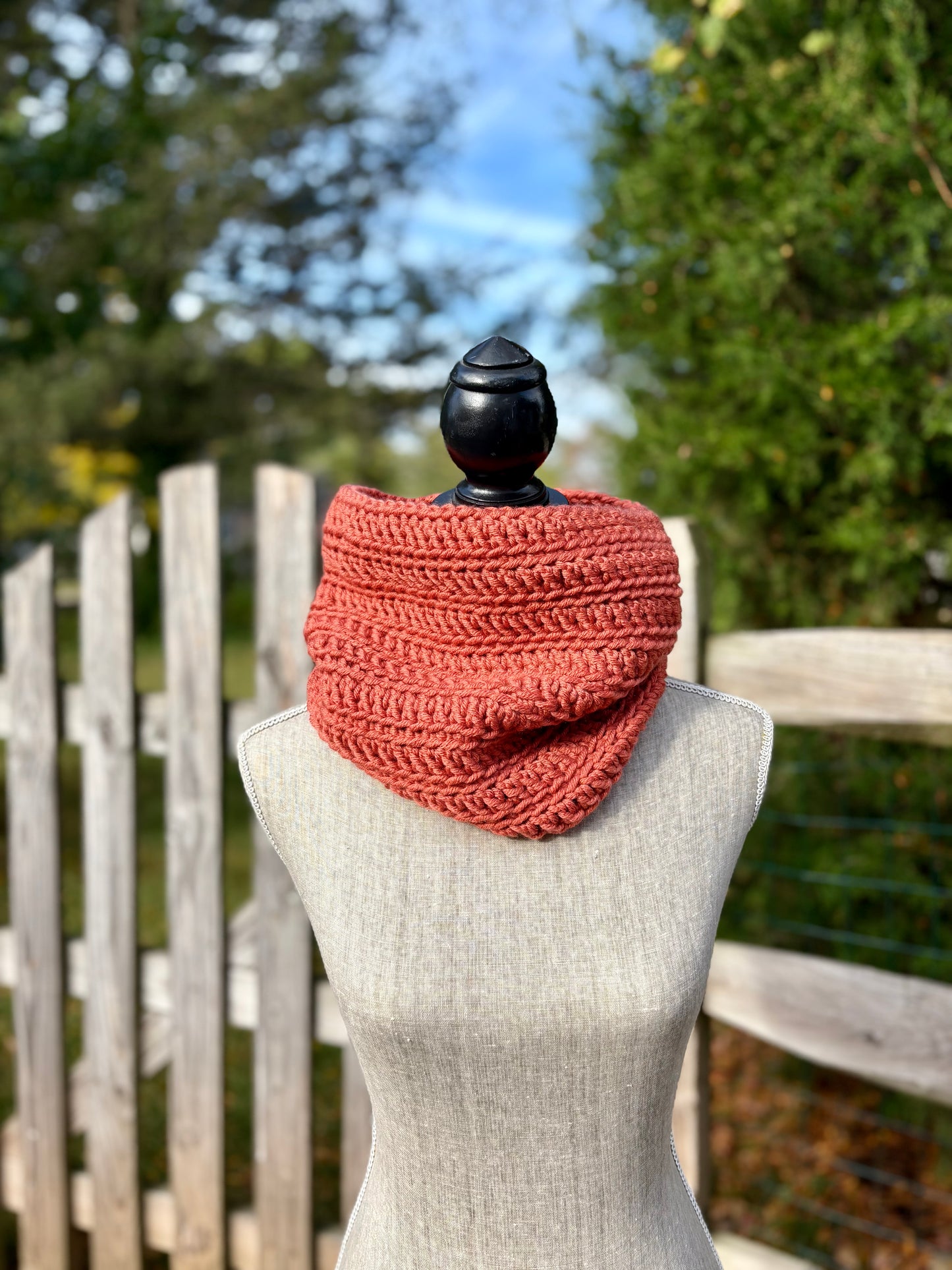 Everyday Comfort Cowl in Rust