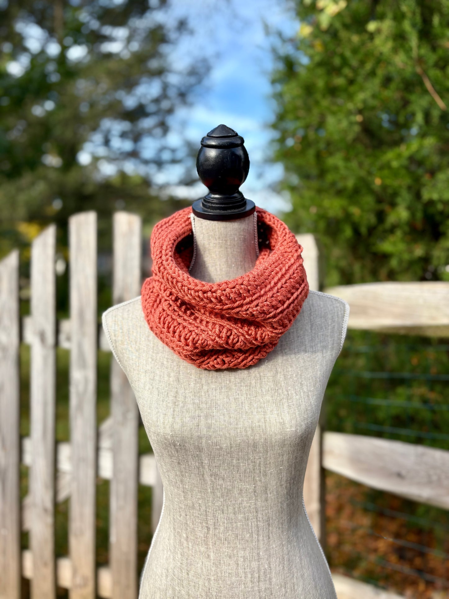 Everyday Comfort Cowl in Rust
