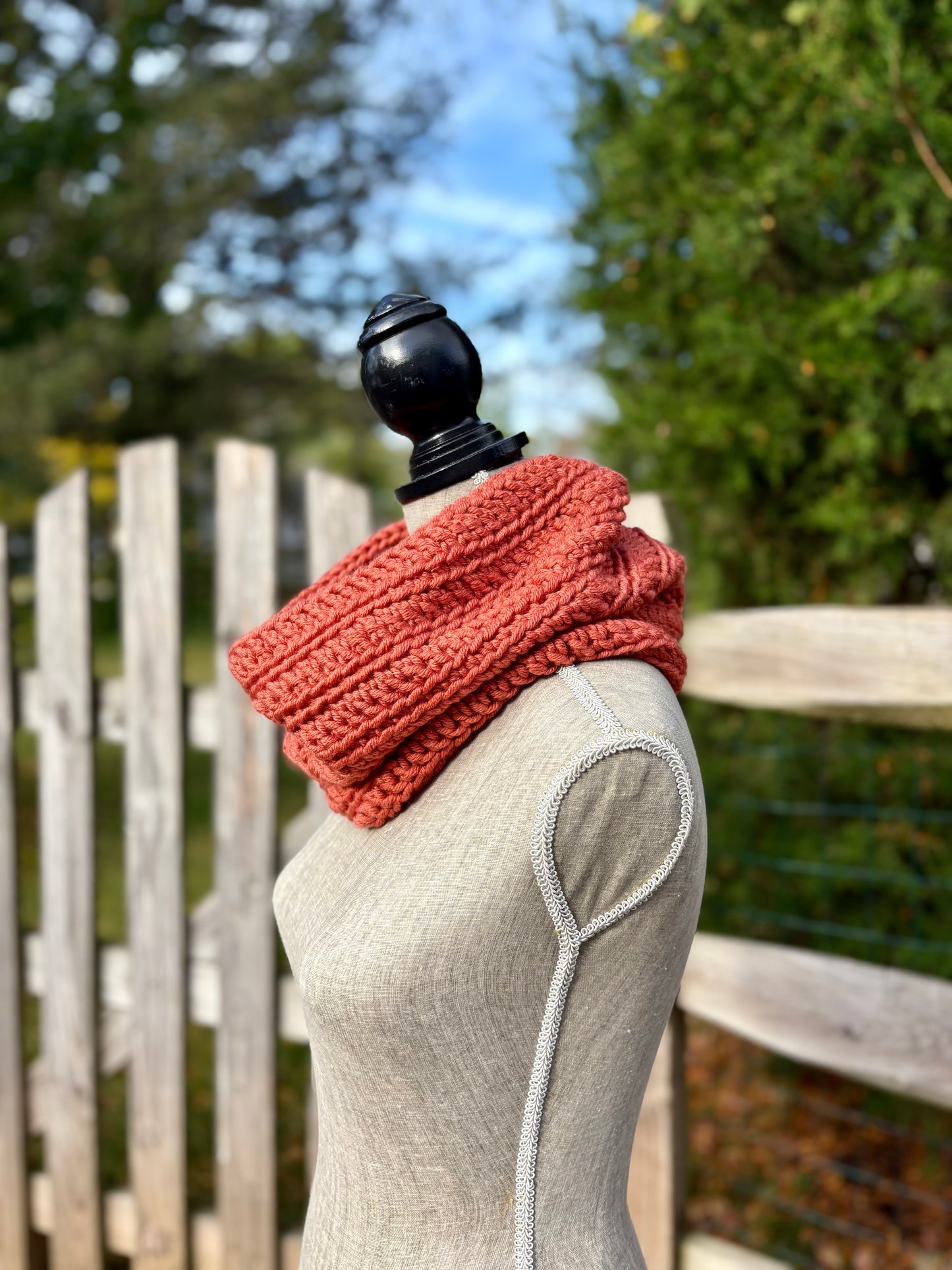 Everyday Comfort Cowl in Rust