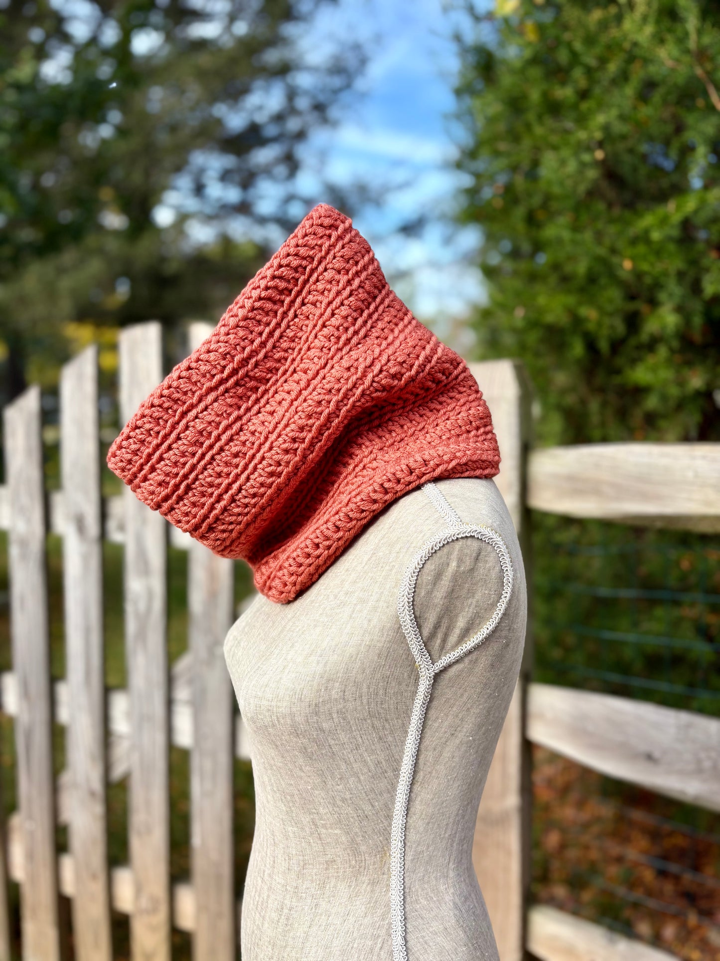 Everyday Comfort Cowl in Rust