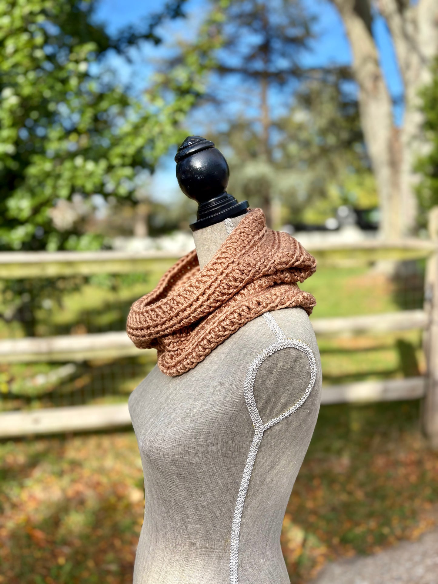 Everyday Comfort Cowl in Caramel