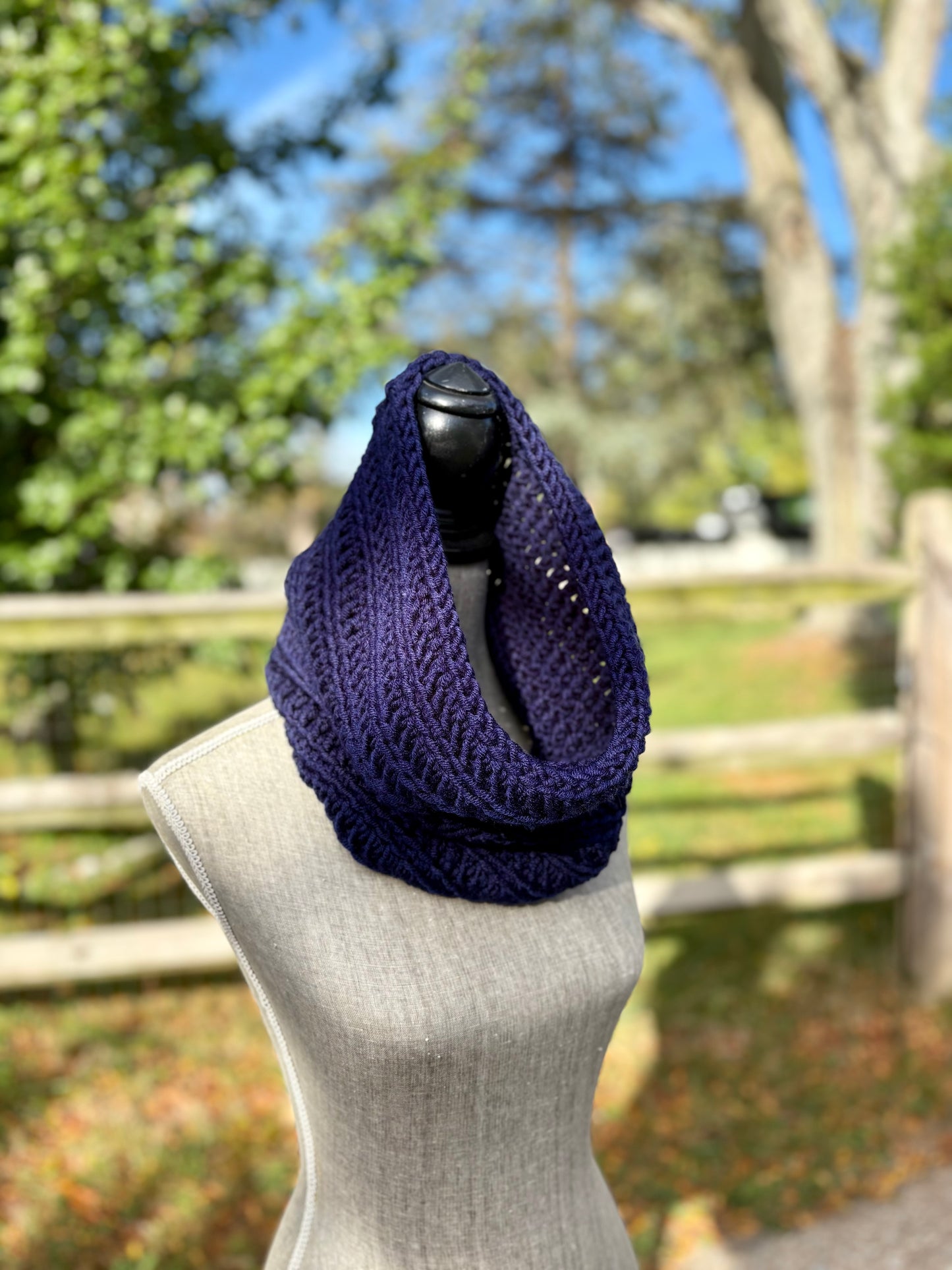 Everyday Comfort Cowl in Navy Blue