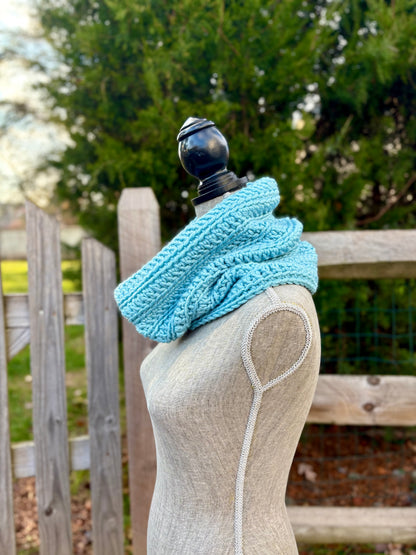Everyday Comfort Cowl in Porcelain Blue