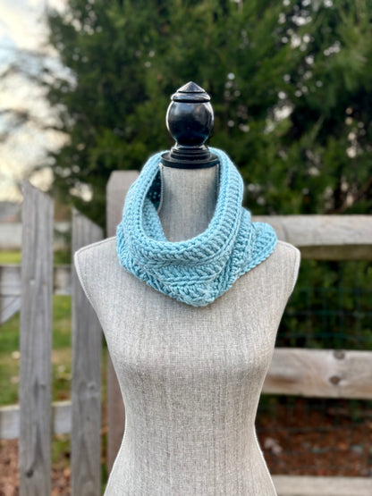 Everyday Comfort Cowl in Porcelain Blue