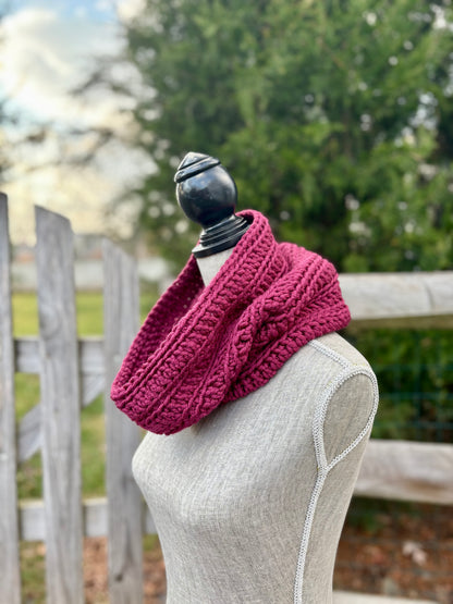 Everyday Comfort Cowl in Maroon