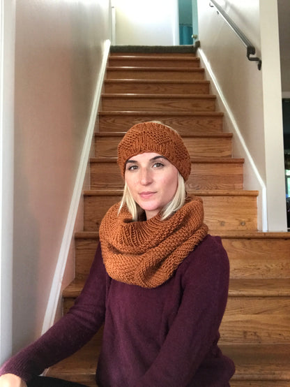 Diamond Solitaire Knit Cowl