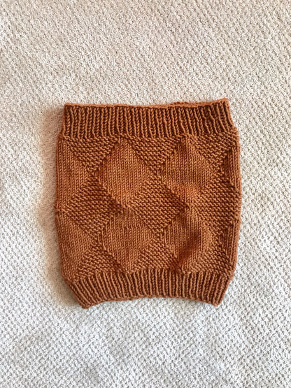 Diamond Solitaire Knit Cowl