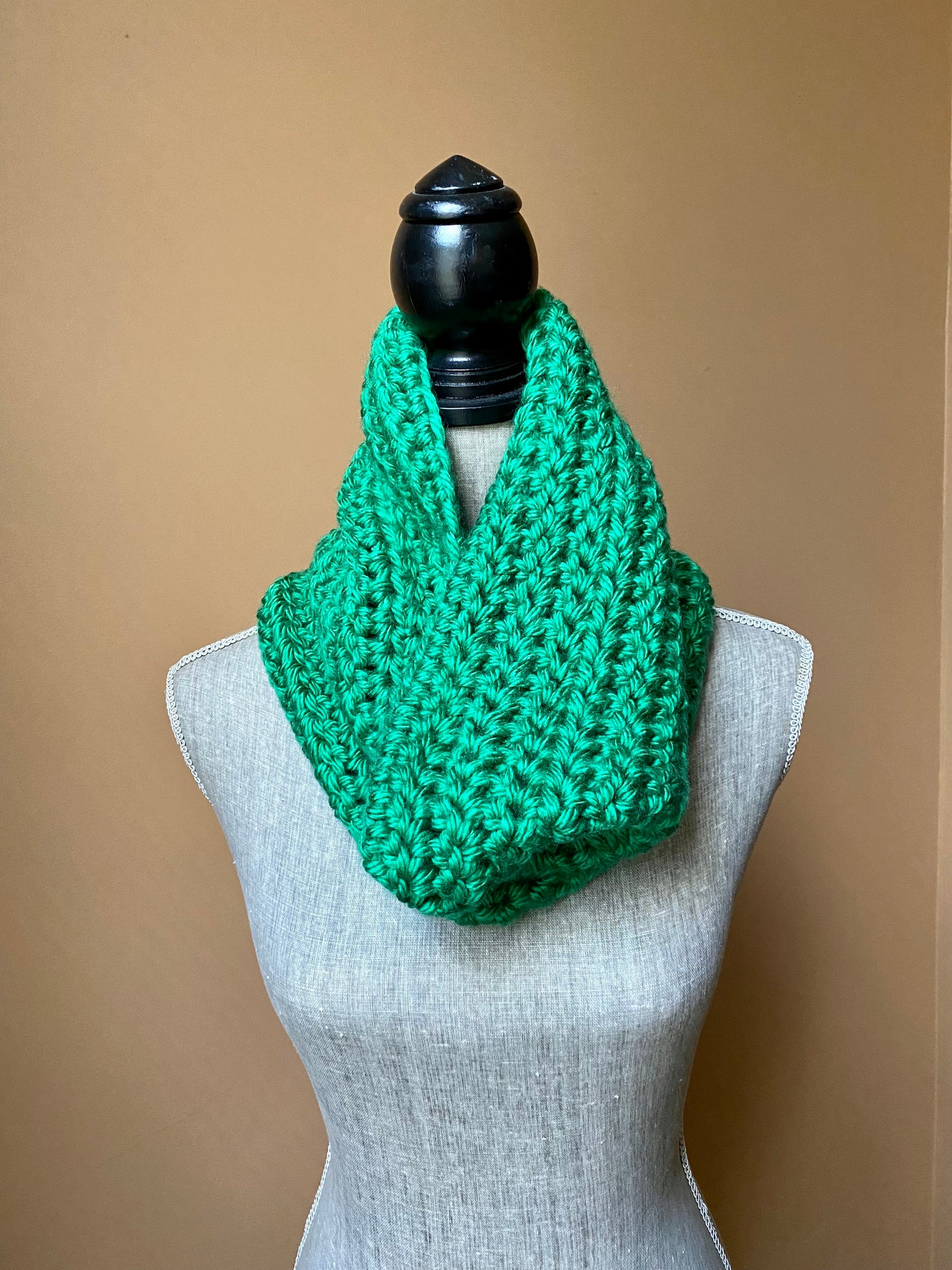 Classic Bulky Crochet Pullover Cowl